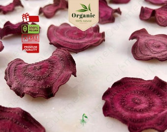 Crunchy Red Beet Root - Support Liver Detox and Improved Skin Health, No Sugar Additive, Vegan, Red Beet Root Chips