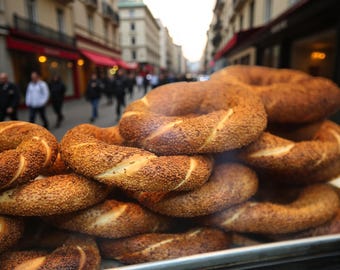 Authentic Turkish Simit – Crunchy Breakfast Classic Bagel - Taste of Istanbul – Artisan Sesame-Covered Simit