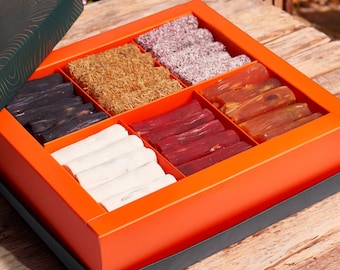 Luxury Assorted Finger Turkish Delight in Elegant Gift Box, Perfect Sweet Treat for Any Occasion or Special Celebration