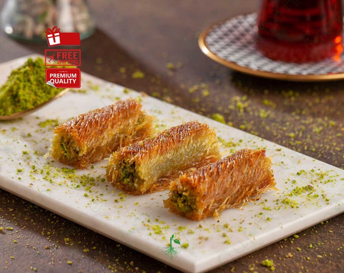 Turkish Baklava Kadayif - Handcrafted Dessert with Pistachios, Perfect for Celebrations and Special Occasions, Unique Gourmet Gift