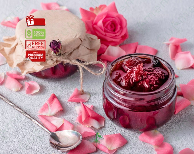Homemade Rose Jam - Natural Ingredients, Elegant Flavor, Perfect Breakfast Treat