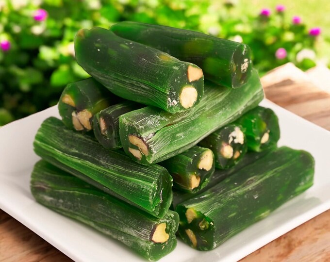 Finger Delight, Apple Flavored Pistachio Turkish Delight Fingers – Unique Sweet Treat for Every Occasion