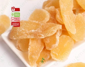 Natural Dried Ginger - Hand-Cut, Spicy Aroma, Energy Booster, Perfect Wellness Gift