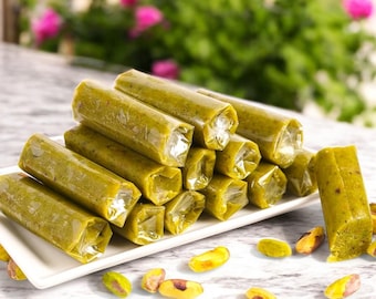 Handmade Pistachio Paste Roll-Ups – Rich, Nutty, and Ready for Gifting