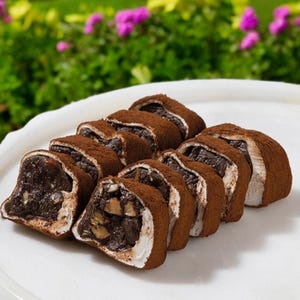 Coffee Turkish Delight: Almond Filled with Hazelnut Cream