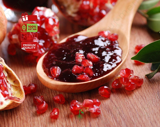 Organic Pomegranate Jam - Homemade, Flavorful, Healthy, Perfect for Gifting