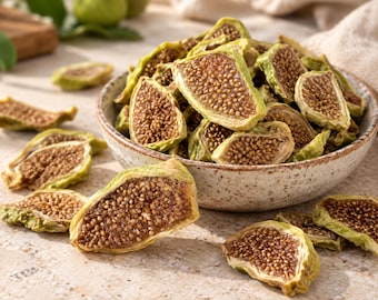 Dried Green Fig Slices – Natural Sun Dried Fruit – Vegan Healthy Snack