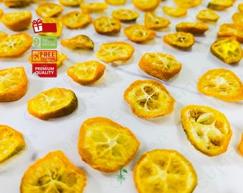 Dried Kumquat Slices - Natural and Additive-Free Fruit Snack, Boosts Energy and Health, A Unique Gift for Vegans and Fruit Lovers