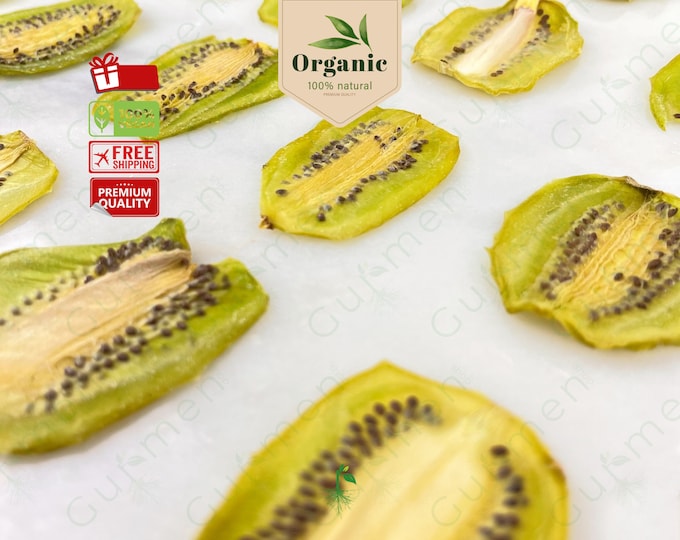Dried Kiwi Slices - All-Natural, Energizing Snack - Unique Gift for Health Conscious Individuals