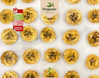 Dried Banana Slices - Healthy, Vegan-Friendly Snack - Perfect for Active Lifestyle - Ideal Healthy Gift