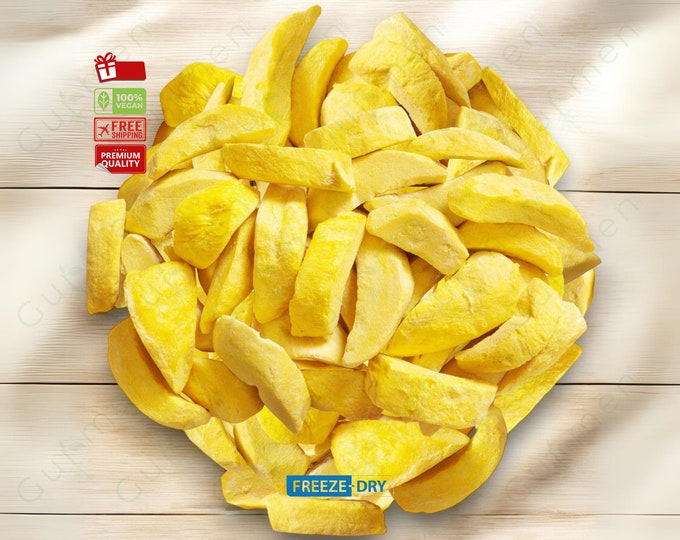 Freeze-Dried Mango Slices, Vegan-Friendly & Convenient Snack, Creative Ingredient for Recipes, Thoughtful Gift for Foodies