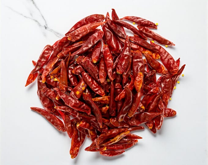 Organic Dried Hot Peppers: Homegrown Gourmet Spice