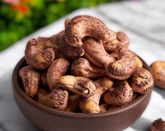 Natural Large Cashews with Thin Skin Shell, Gourmet Nut Snack, High in Protein & Bursting with Flavor