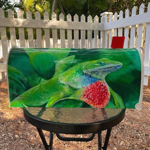 Anole Lizard reptile mailbox
