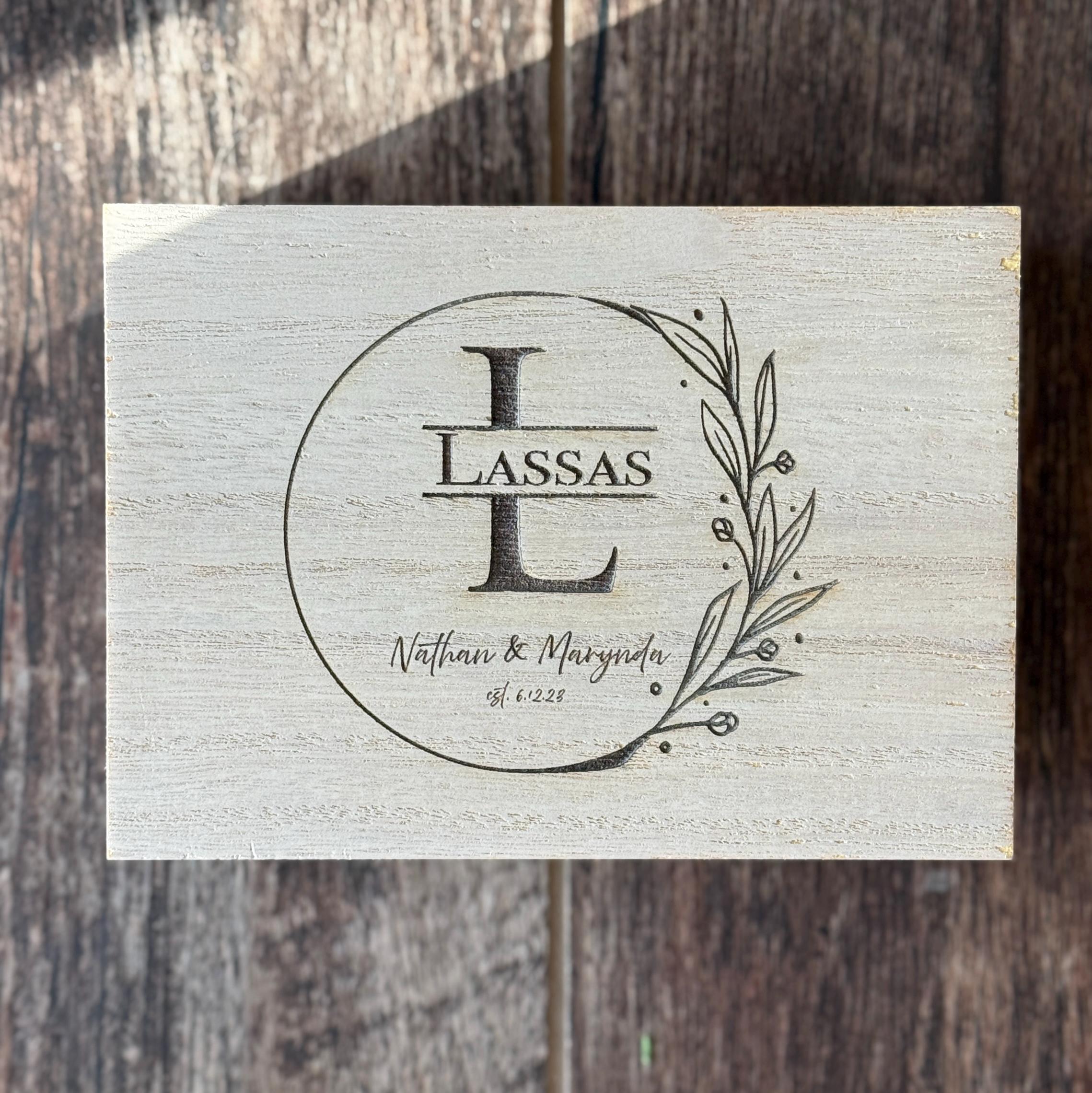 Personalized Wooden Keepsake Box: Engraved Wedding Memory Box - Etsy