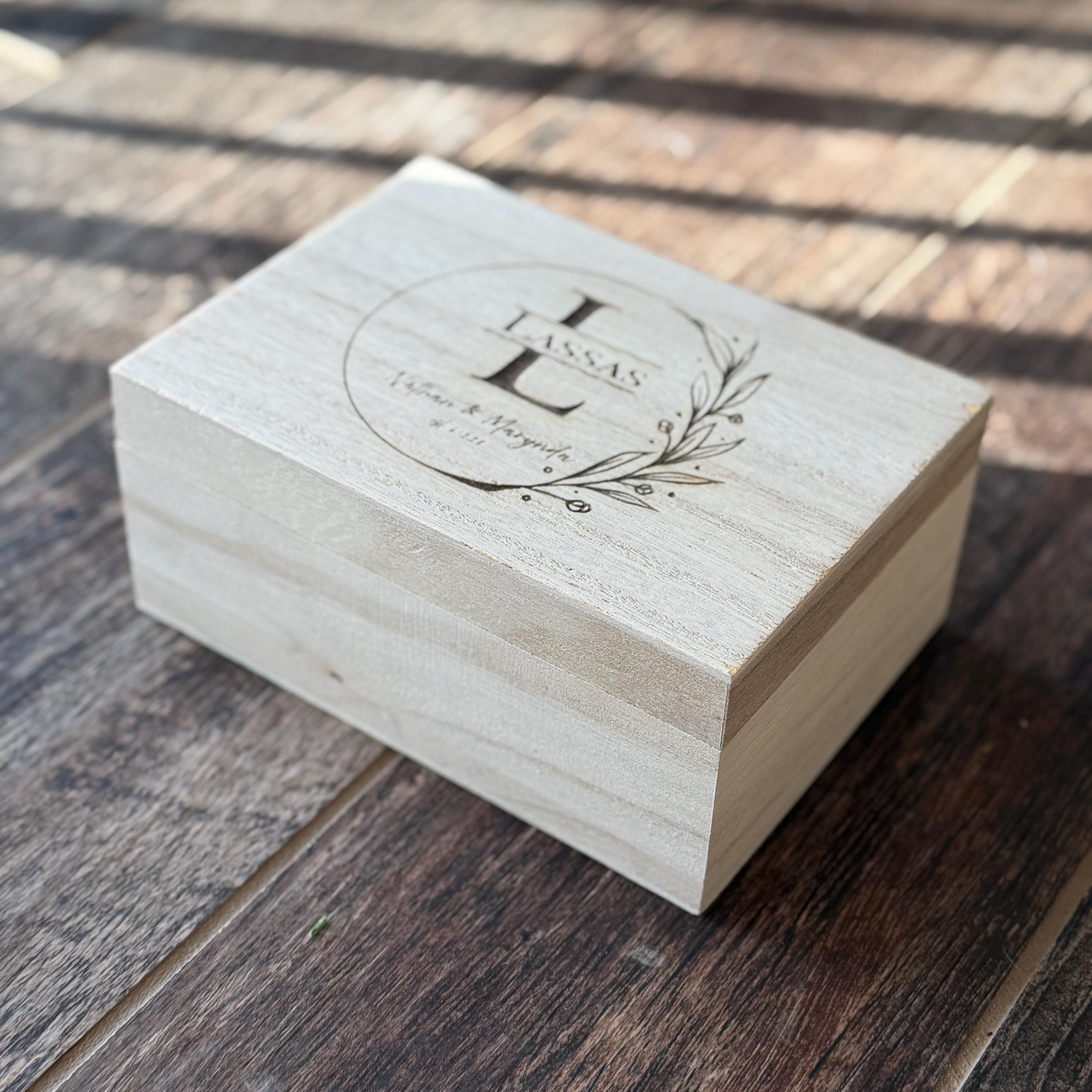 Personalized Wooden Keepsake Box: Engraved Wedding Memory Box - Etsy