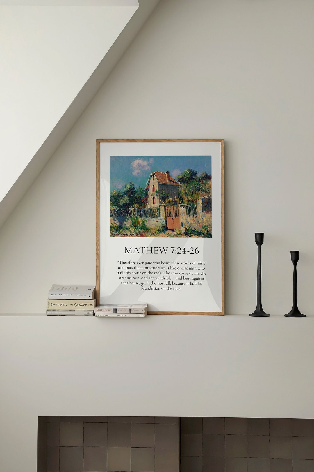 Mathew 7 Bible Verse Prints Modern Christian Home Decor Etsy