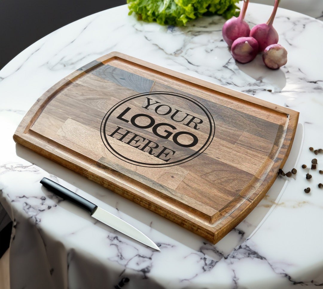 Engraved Logo Cutting Board, Custom Logo Cutting Board, Restaurant