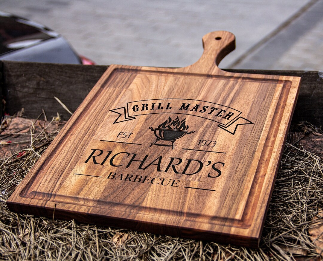 Custom Bbq Board, Bbq Cutting Board, Meat Cutting Board, Bbq Dad Gift, Charcuterie Board