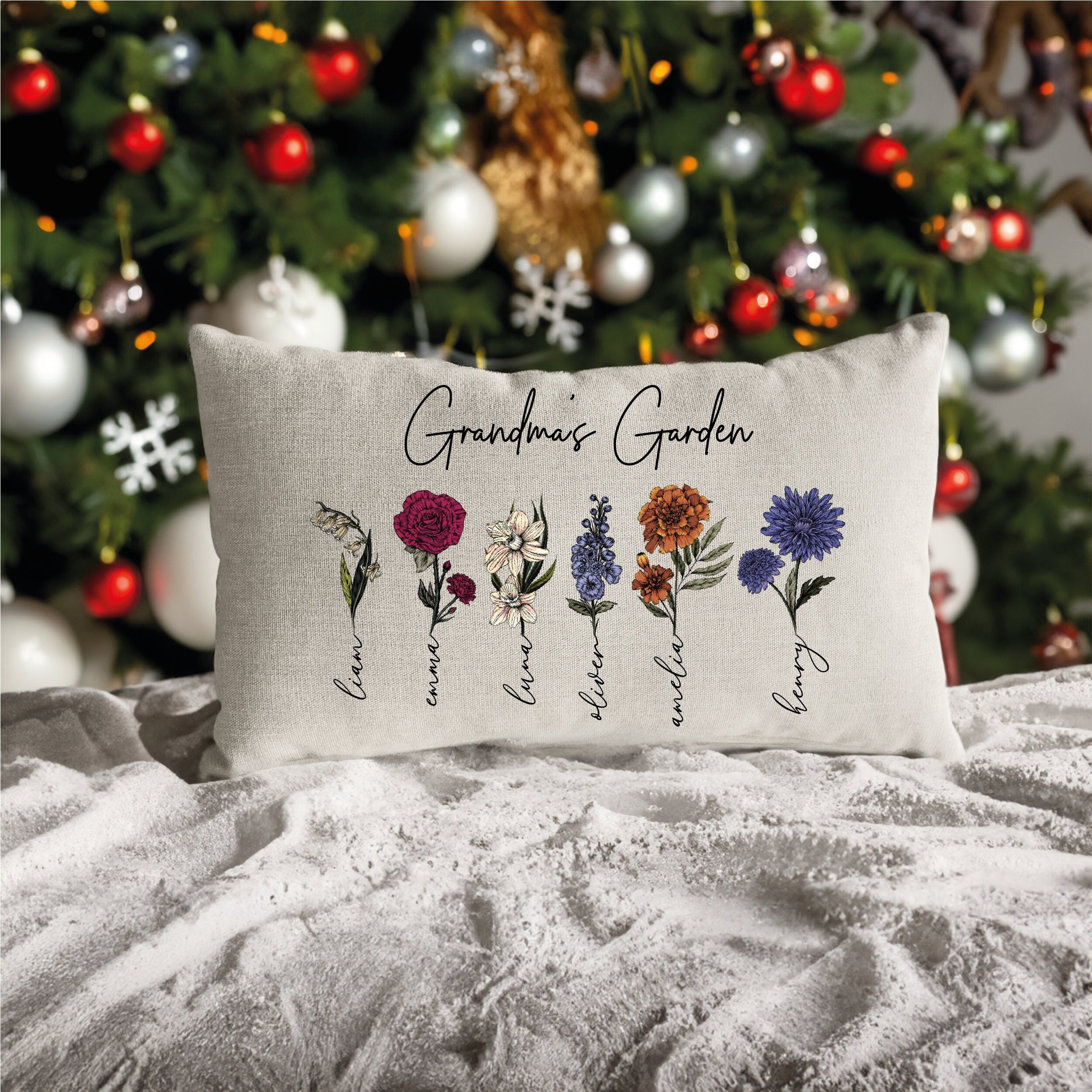 Nana Gifts Grandma Gifts, 2-Pocket Nana Throw Pillow Covers 18x18 Inch and  Engraved Spoon Birthday Christmas Stocking Stuffers Valentine's Day Gifts