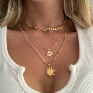 Chunky 24K Gold Filled Cuban Link Chain Necklace - Waterproof