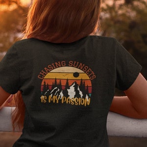 Chasing Sunsets Shirt, Chasing Sunsets is My Passion, Aesthetic Summer T-shirt, Trendy TShirt, Summer Vacation Tee