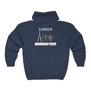 Funny Hooded Sweatshirt, Garden Gangster,  Gardening Gift, Christmas Gift for Gardener,  Unisex Sweatshirt