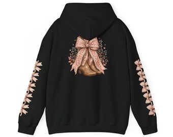 Boots and bow tie Hooded Sweatshirt