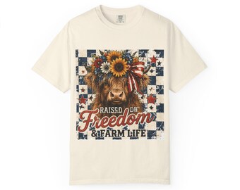 T-shirt Élevé sur la liberté