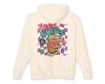 Sweat-shirt à capuche café glacé