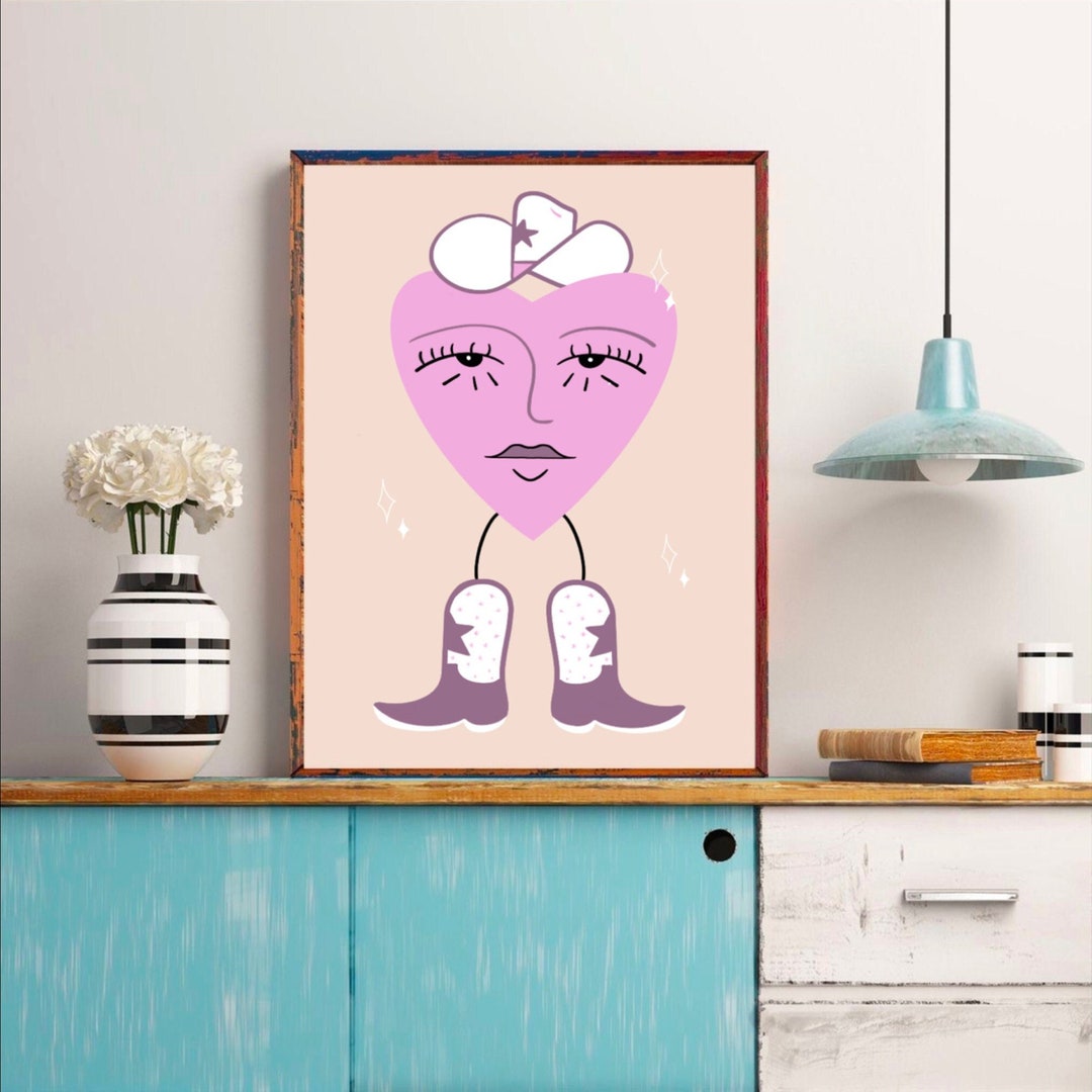Trendy Wall Art Pink Wall Art Large Wall Art Aesthetic Poster Room