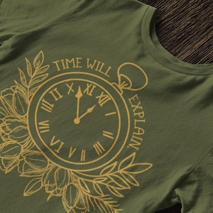 Zeit wird erklären, Persuasion Jane Austen Geschenk, süßes Jane Austen Shirt, Jane Austen inspiriert Shirt, Geschenk für Jane Austen Fan, Persuasion