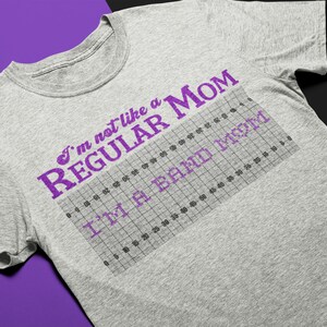 Band Mom Shirt, Marching band mom shirt, purple , school marching band shirt, mom shirt, band mom shirt, marching season, school band shirt