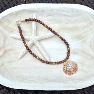 Natural Scallop Shell Necklace