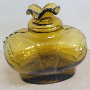 Vintage Victrylite Amber Glass Decanter - MCM - Italian