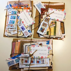 Materiale assortito personalizzato Vintage per scrapbooking e junk journal, oltre 160 pezzi. Ephemera, ritagli di libri e riviste.