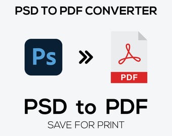 Convertidor instantáneo de PSD a PDF: ahorre tiempo y convierta archivos de Photoshop para imprimir - Descarga rápida