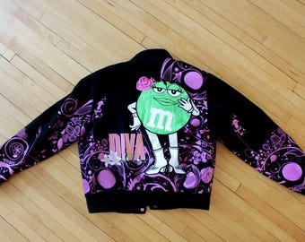 JH Design M&M's スタジャン ブラック ピンク XL JH Design M&M's
