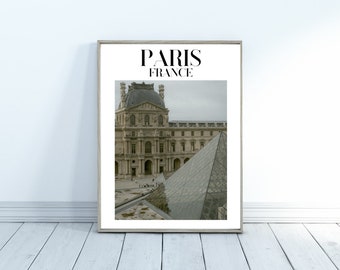 The Louvre PARIS, France--Digital Poster Download