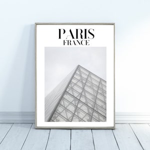 LOUVRE Paris, Frankreich--Digitales Poster Download
