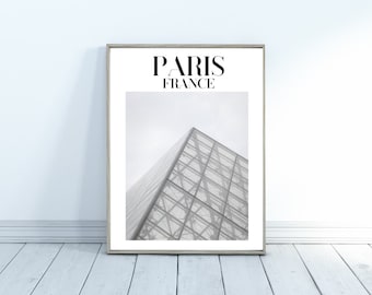 LOUVRE Paris, France--Digital Poster Download