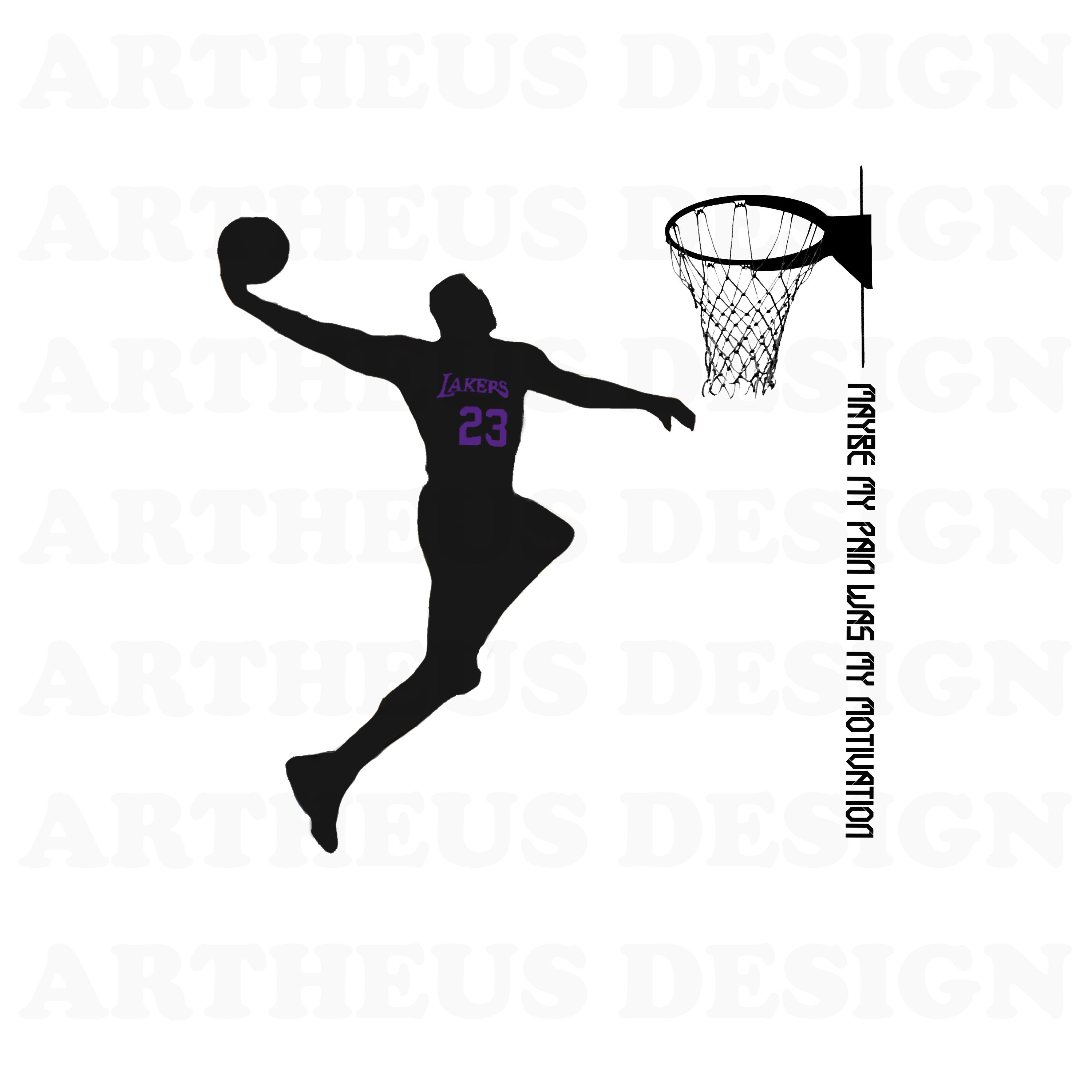 LeBron James Los Angeles Lakers SVG Graphic Design Files