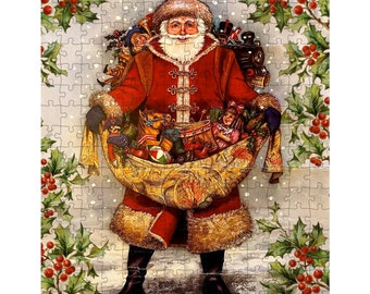 St. Nick // Holiday Puzzle, Old World, Santa Clause, Gift, Family Tradition, Christmas