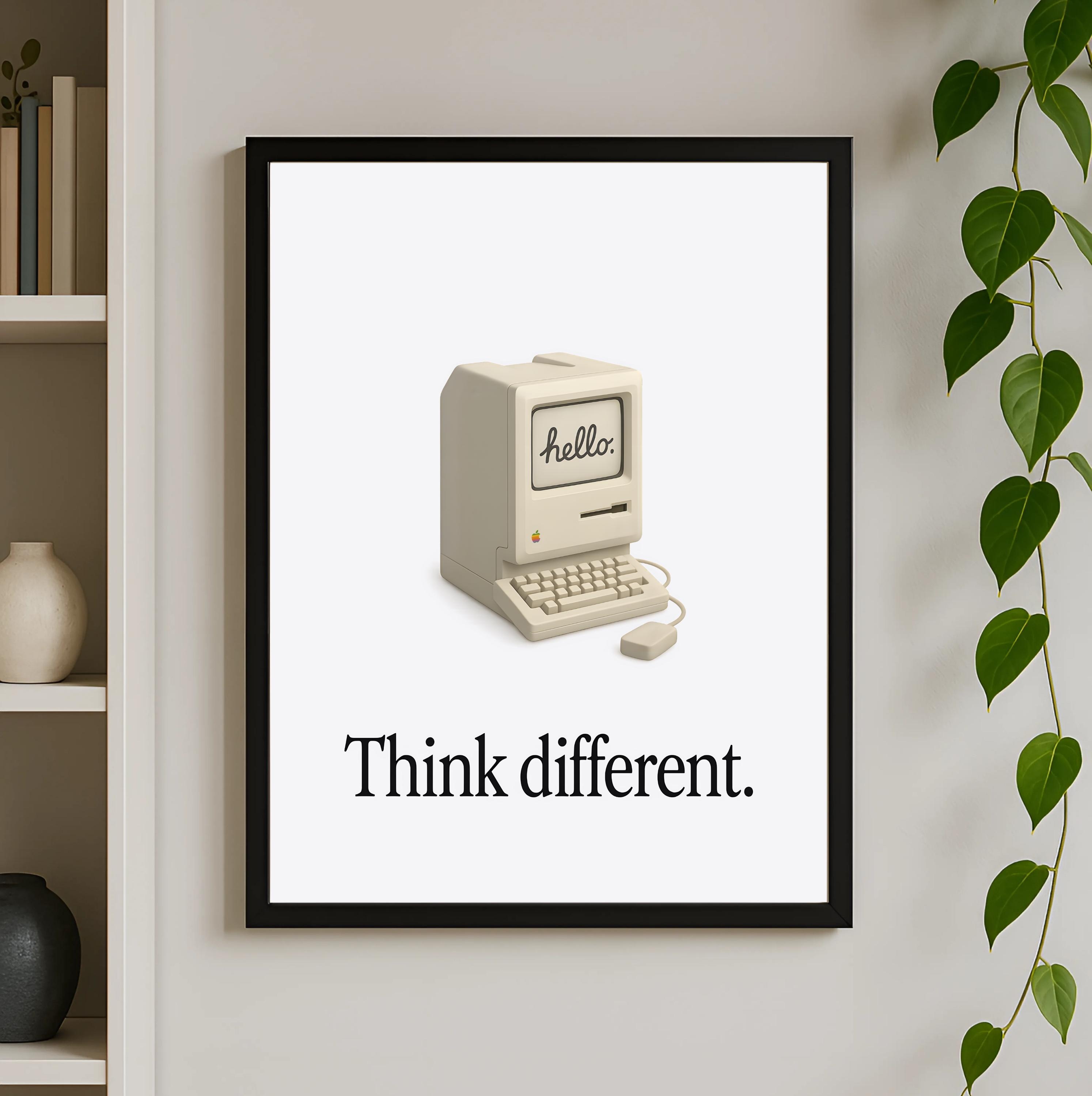 Think different apple poster - Etsy 日本 Think different apple poster - Etsy 日本