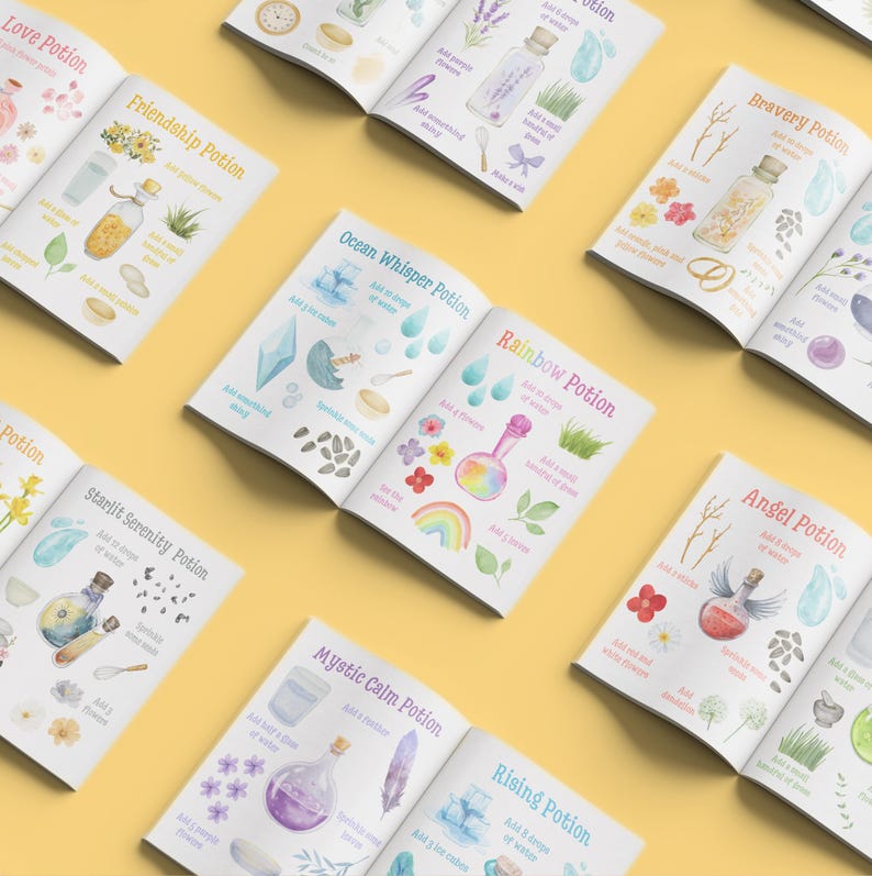 Printable Mud Kitchen Potion Recipe Cards: Magical Outdoor Play (PDF ...