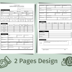 Editable Employment Application Form Template Job Application Form ...