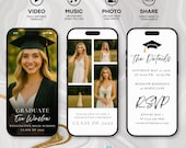 2026 Graduation Invitation Video Template: Editable Mobile Invite (Canva)