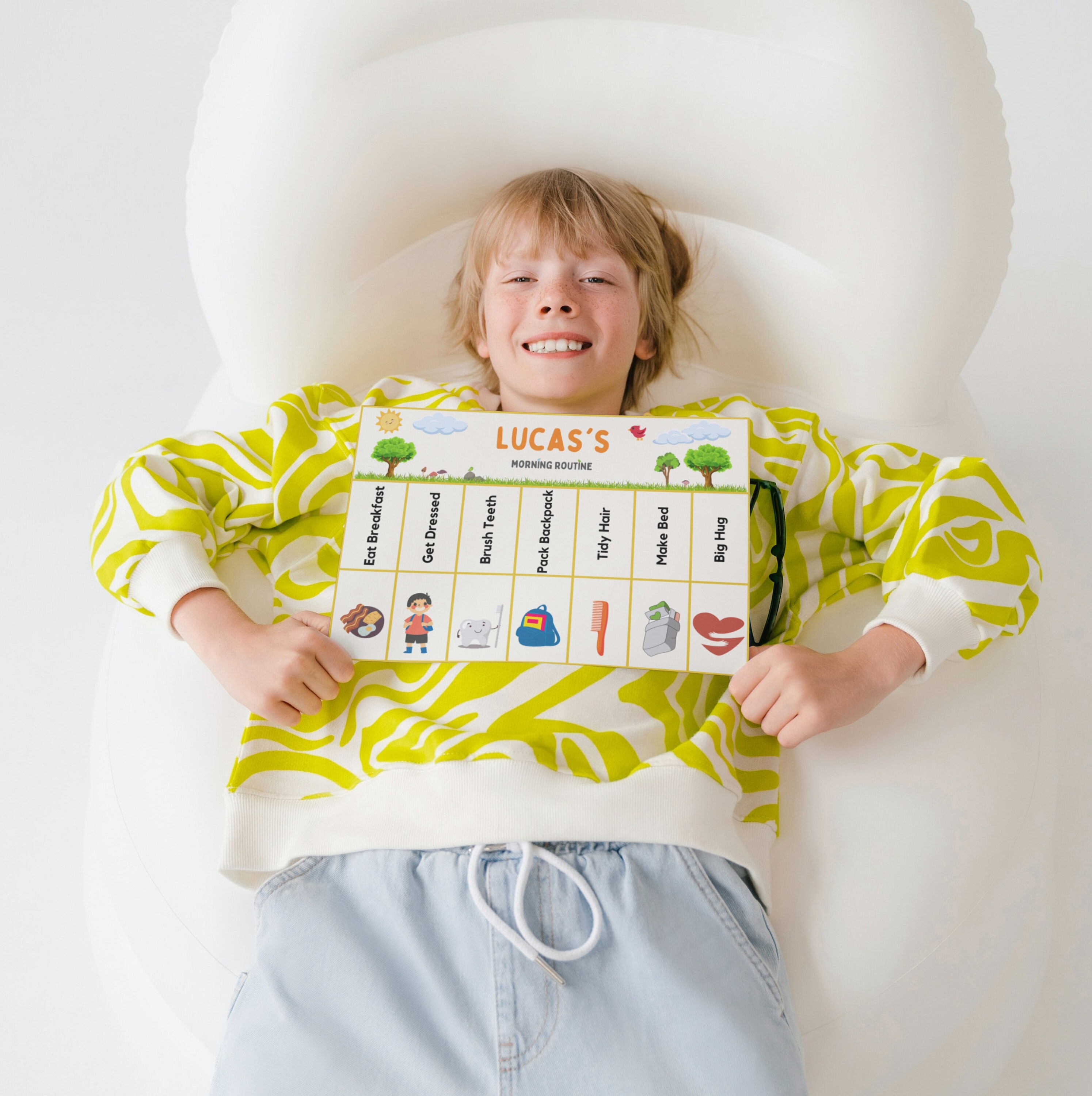 Morning Routine Charts Printable Routines Editable Checklist ...