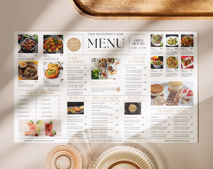 Mexican Restaurant Menu Board Template: Animated TV Screen (digital ...