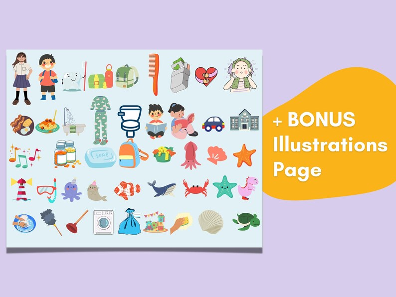 Foldable Interactive Routine Chart Bundle • Printable Ocean Themed Flip ...